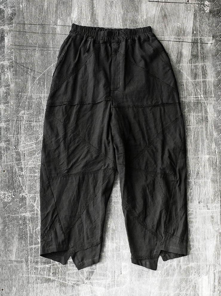 By Walid<br> Men's Artem Trousers BLACK