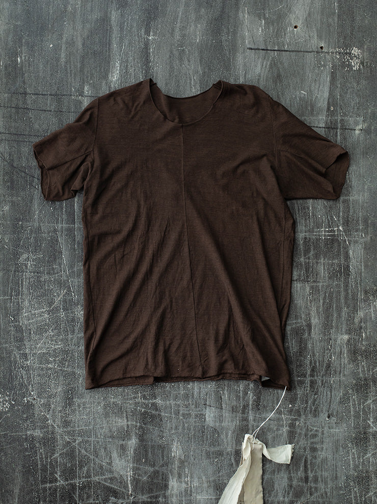 ATELIER SUPPAN<br> MENS T-shirt / LIGHT BROWN