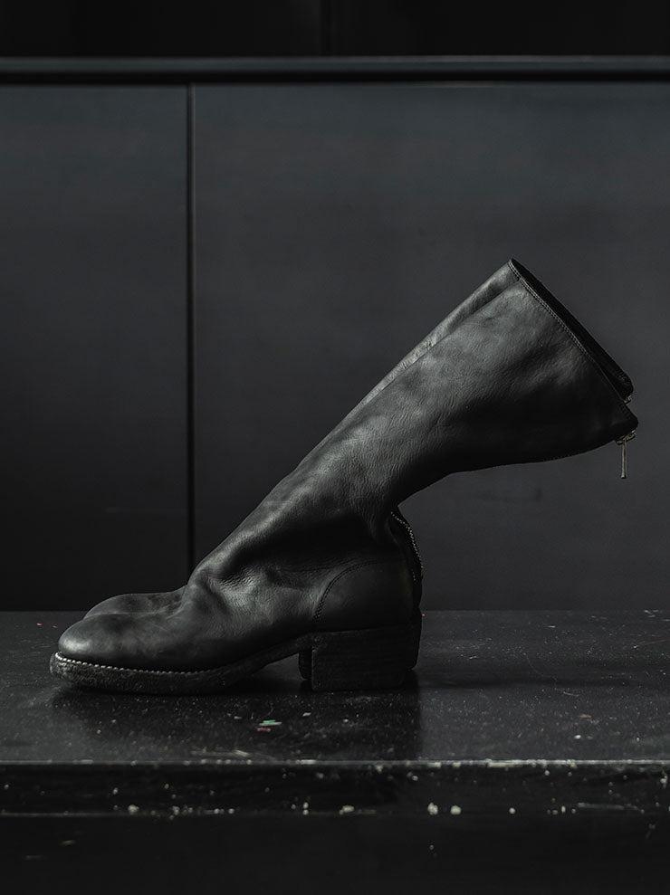 GUIDI<br>WOMENS バックジップハイブーツ 789ZX BLKT / BABY CALF FULL GRAIN