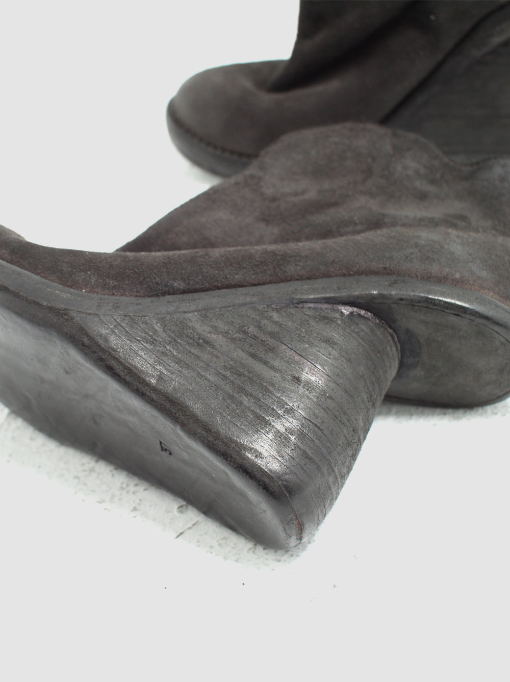 GUIDI<br> stag reverse wedge-sole booty  6006 / 1001T