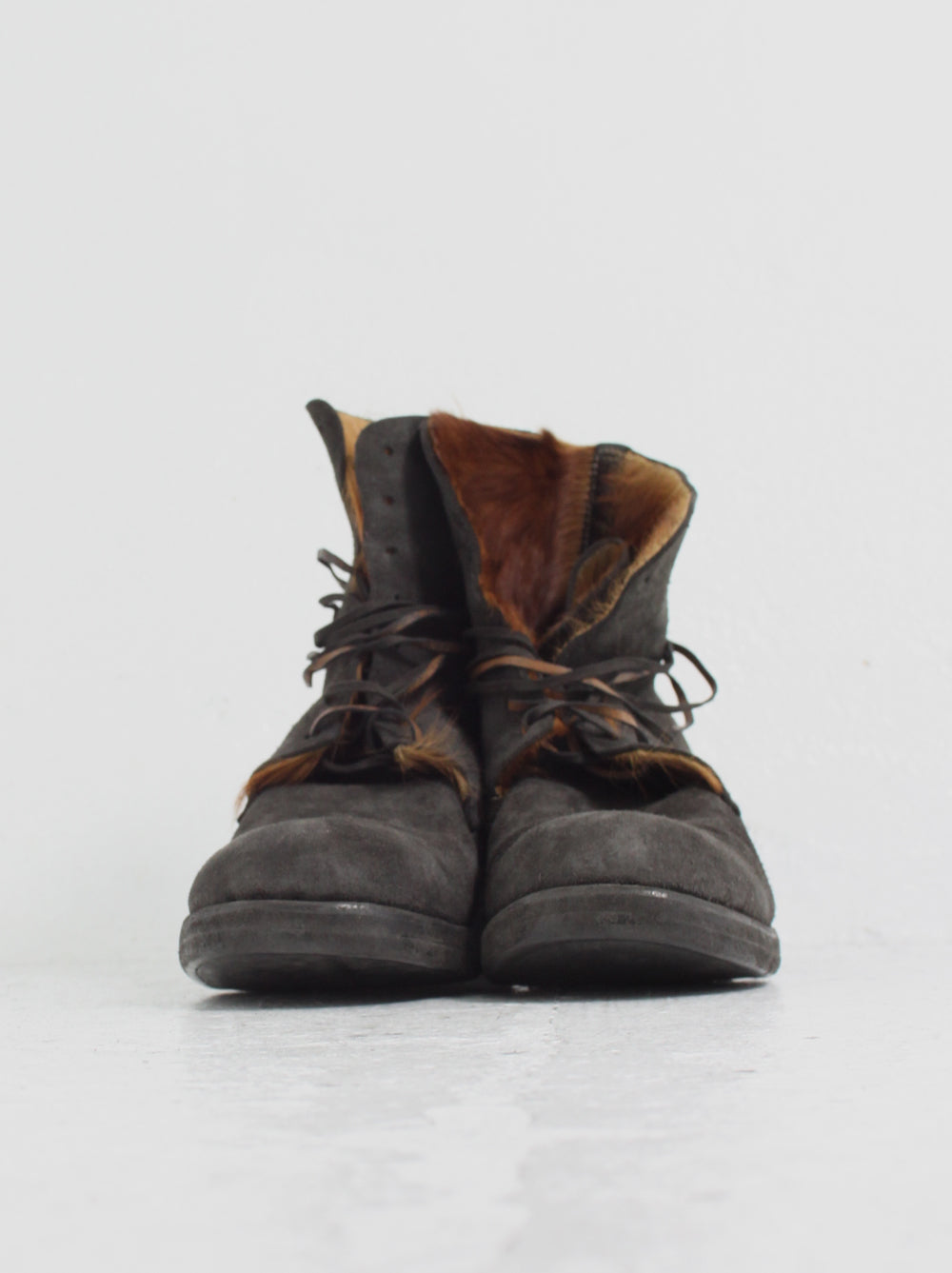 GUIDI<br> MENS Horsehair Reverse Lace Up Boots 795Z / 1001T