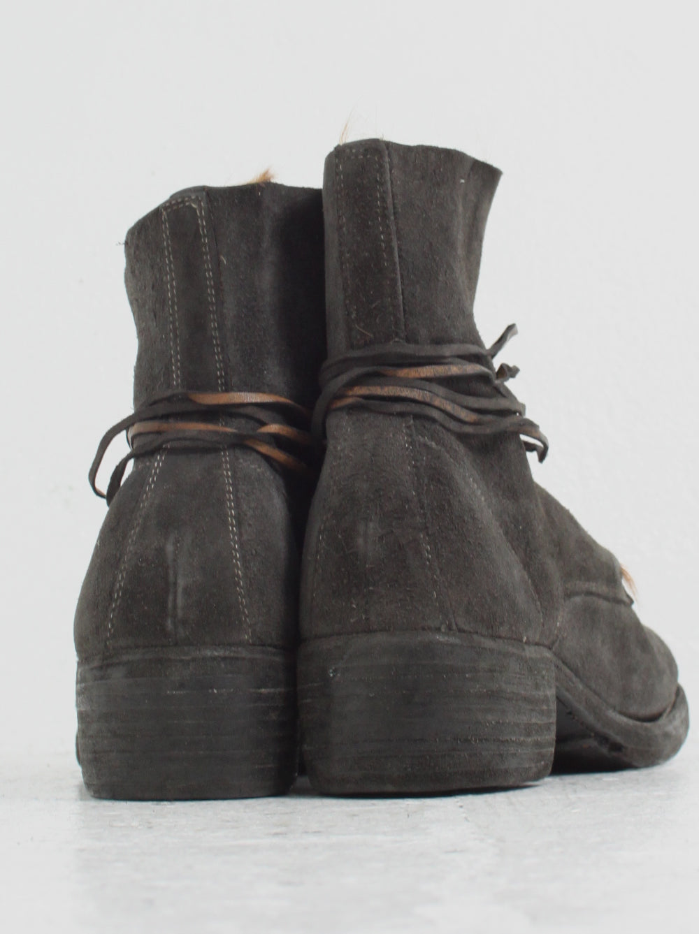 GUIDI<br> MENS Horsehair Reverse Lace Up Boots 795Z / 1001T