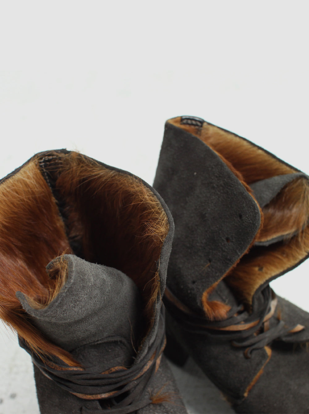 GUIDI<br> MENS Horsehair Reverse Lace Up Boots 795Z / 1001T