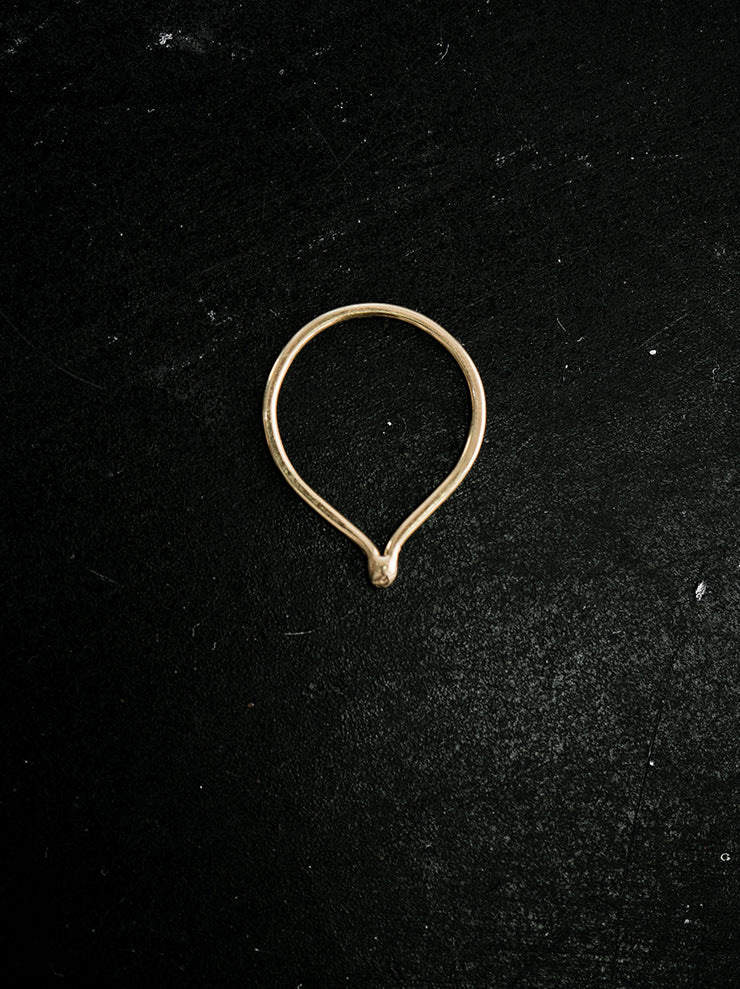 DETAJ <br>SEED GOLD PLATING ON SILVER RING