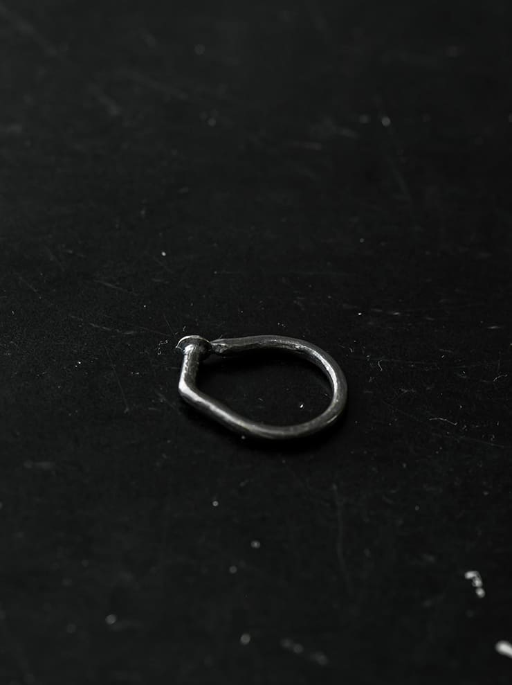 GUIDI<br> Silver spiral ring G-SPR3