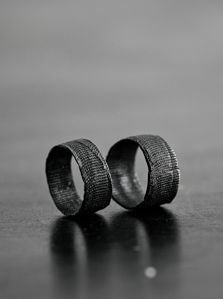 UMA WANG × DETAJ<br> PAIR BANDAGE RING / BLACK