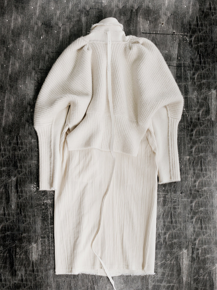 Phaédo<br> long coat WHITE