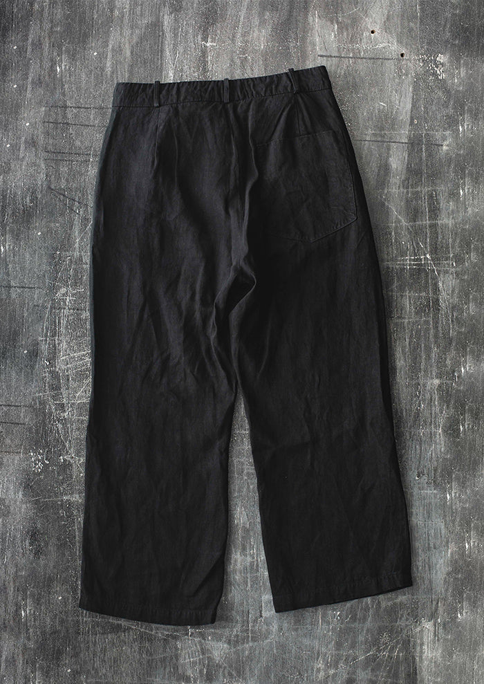 ATELIER SUPPAN<br />MENS アジャスタブルウエストトラウザー / BLACK