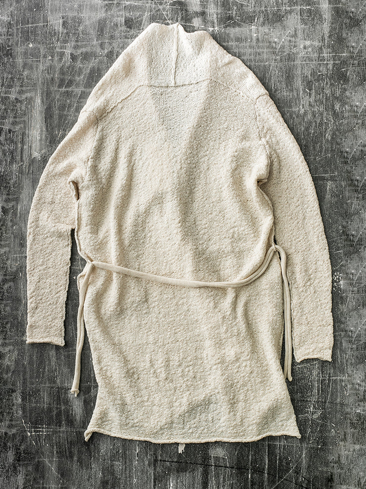 DANIEL ANDRESEN<br> belt cardigan BONE