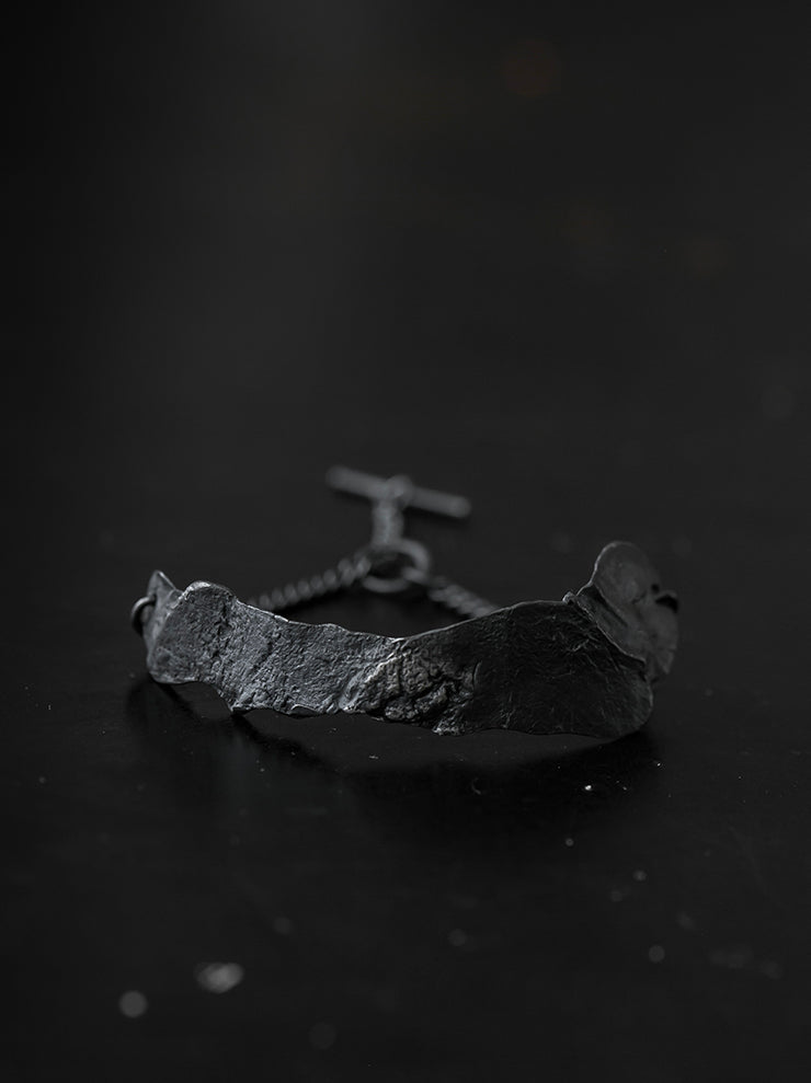 UMA WANG × DETAJ<br>TOUHEN SILVER BRACELET / BURNED BLACK