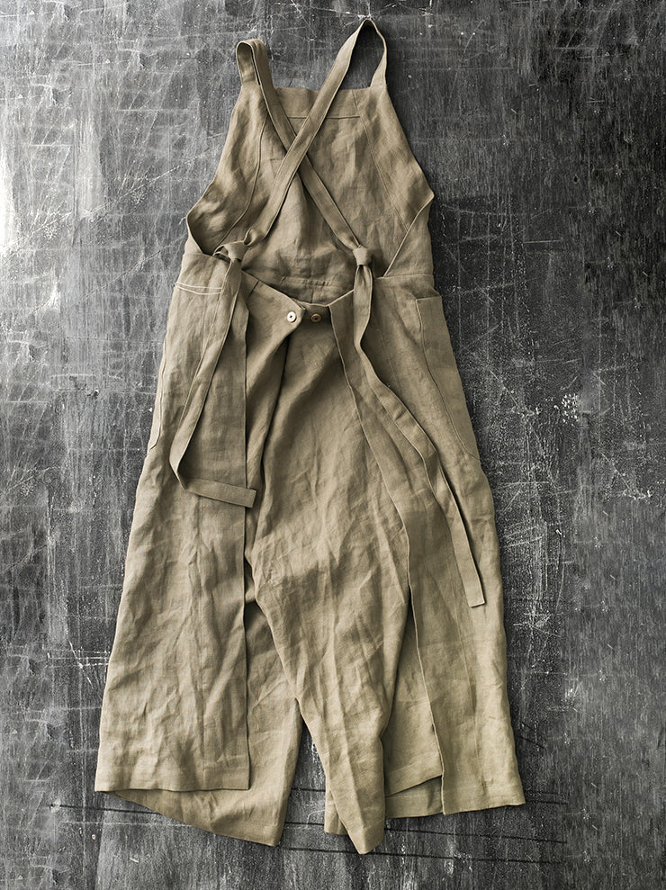 ATELIER SUPPAN<br> WOMENS linen overalls
