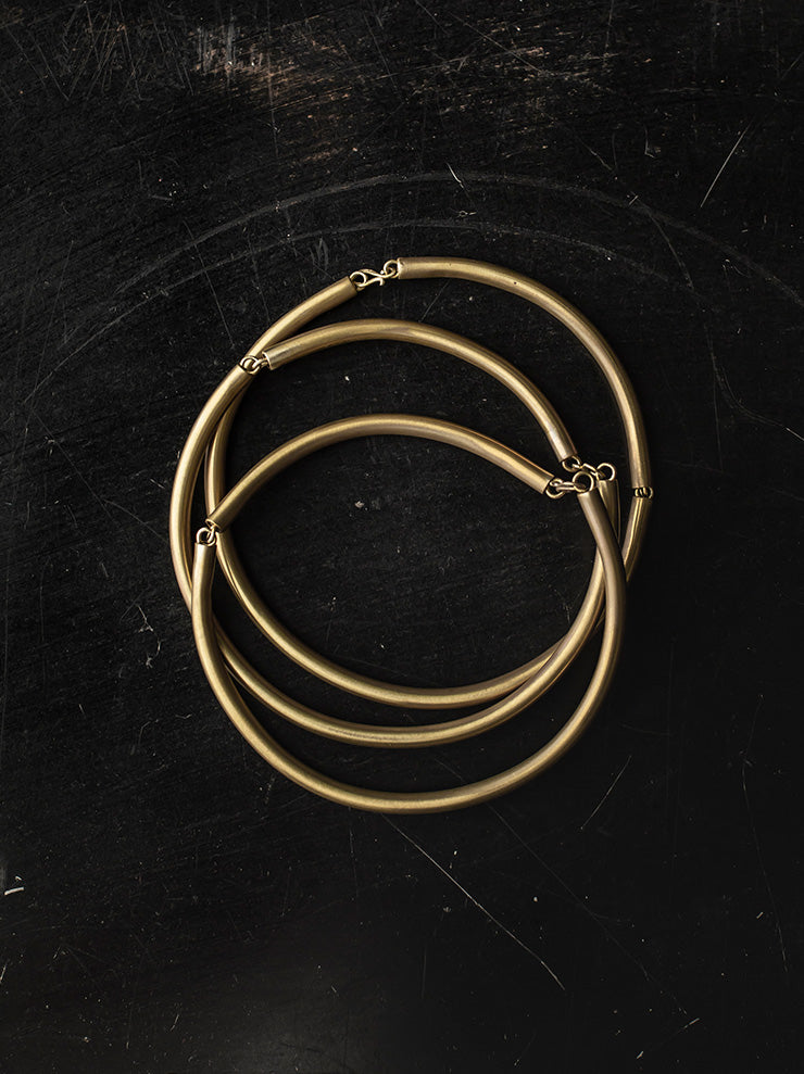 UMA WANG X DETAJ <br>AFRICAN BRASS NECKLACE