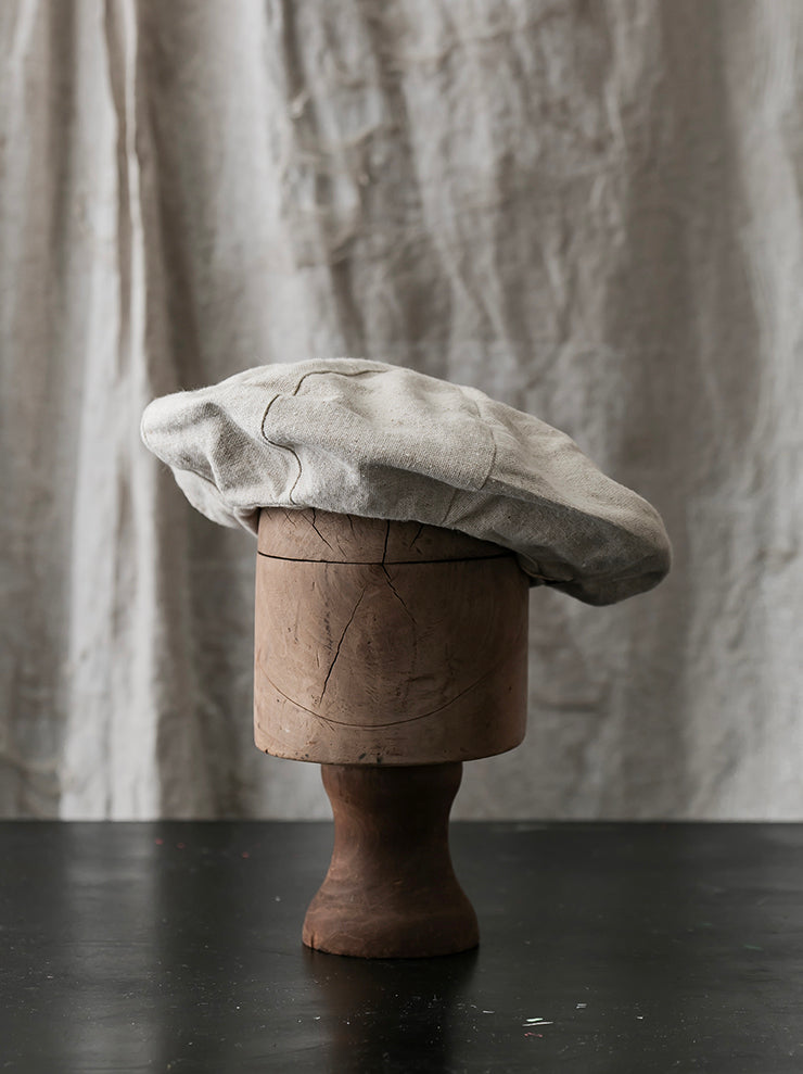 THE BACKWARD VENDOR<br> Picker hat / LINEN