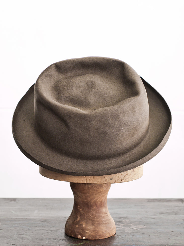 HORISAKI<br> BHHLF005EB Beaver Fur Felt Easy Barn Hat TAUPE
