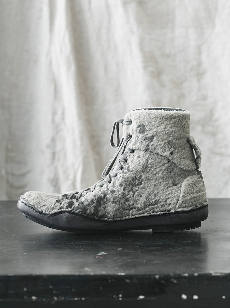 EMATYTE<br> MENS Sheep Leather-merino Eskimo Shoes / CHARCOAL(GREY)