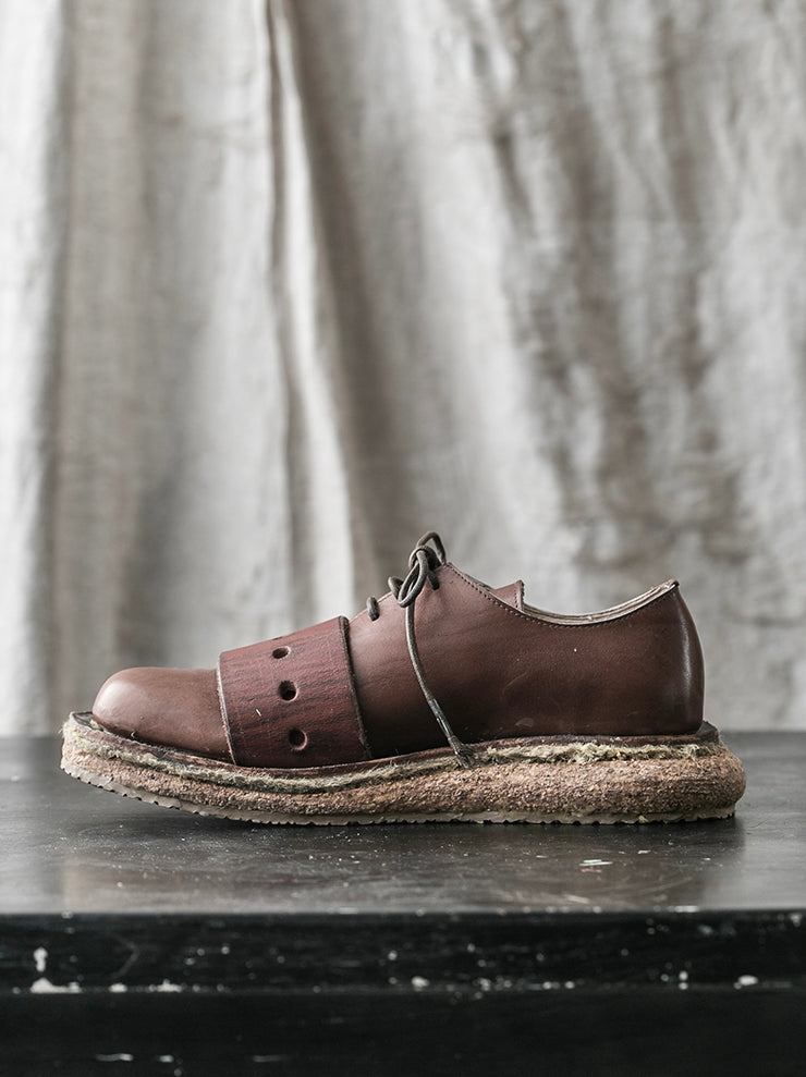 MATTHIAS WINKLER<br />MENS アンティークホースハーネスシューズ GURT / Brown