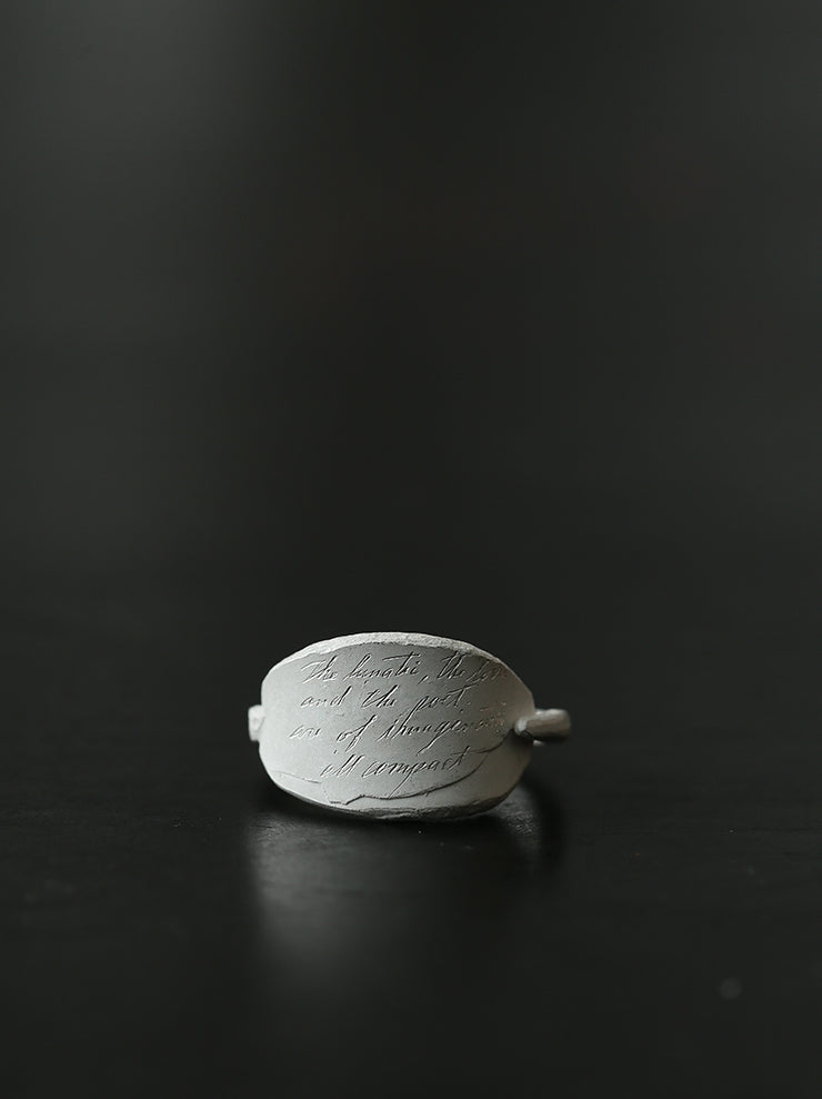 UMA WANG × DETAJ<br> LUNA SILVER RING / WHITE