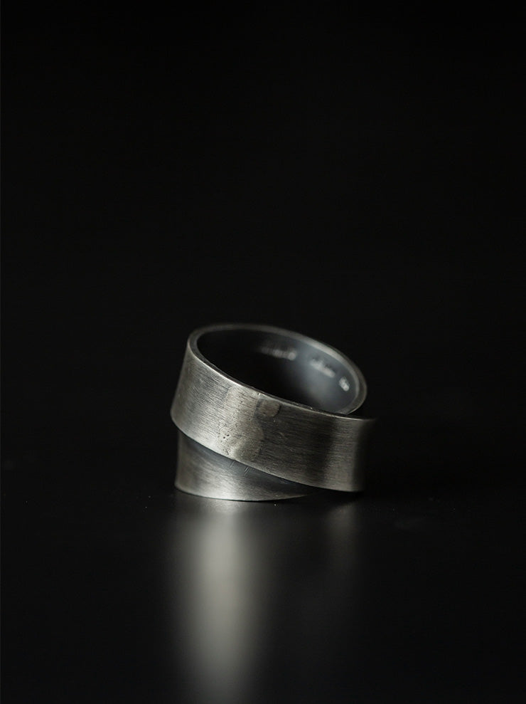 UMA WANG X DETAJ <br>COIL RING / MATTE SILVER