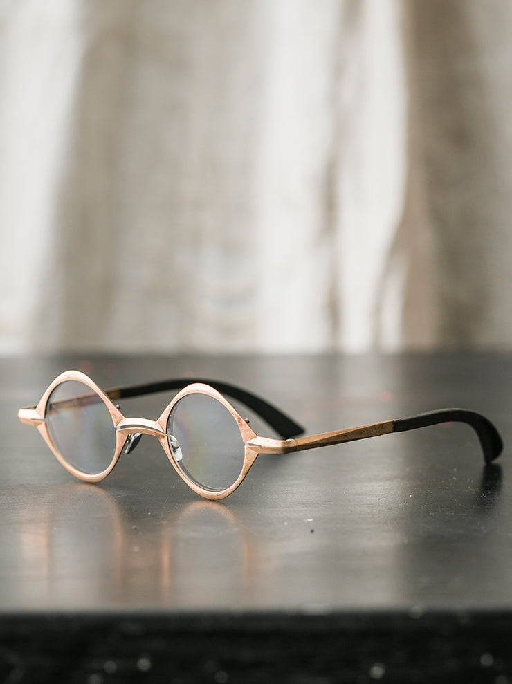 RIGARDS×DETAJ<br> Copper x solid wood sunglasses RED PATINA / RG0825DT