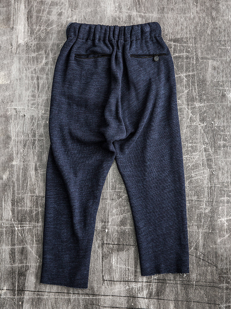 MATiAS<br> Indigo knit drawcord pants INDIGO