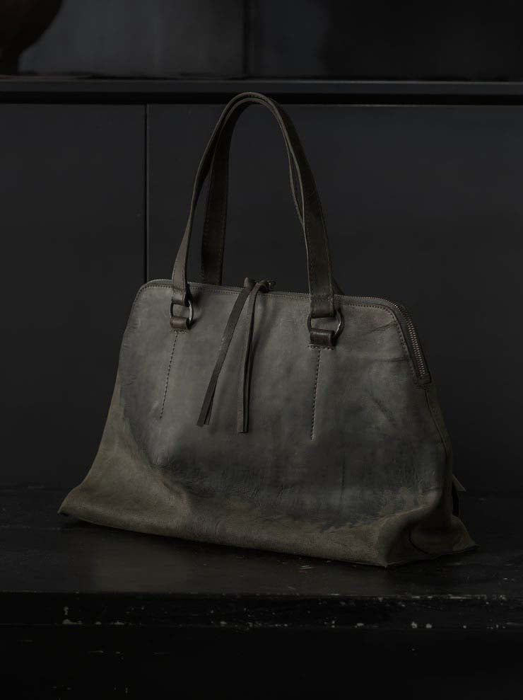 tagliovivo<br> Bowlet bag L / MILITARY & SILVER
