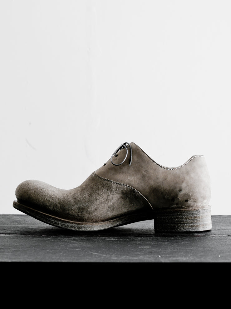 EMATYTE<br> MENS Horse Leather Culatta Onepiece Lace-up Shoes / MARBLE