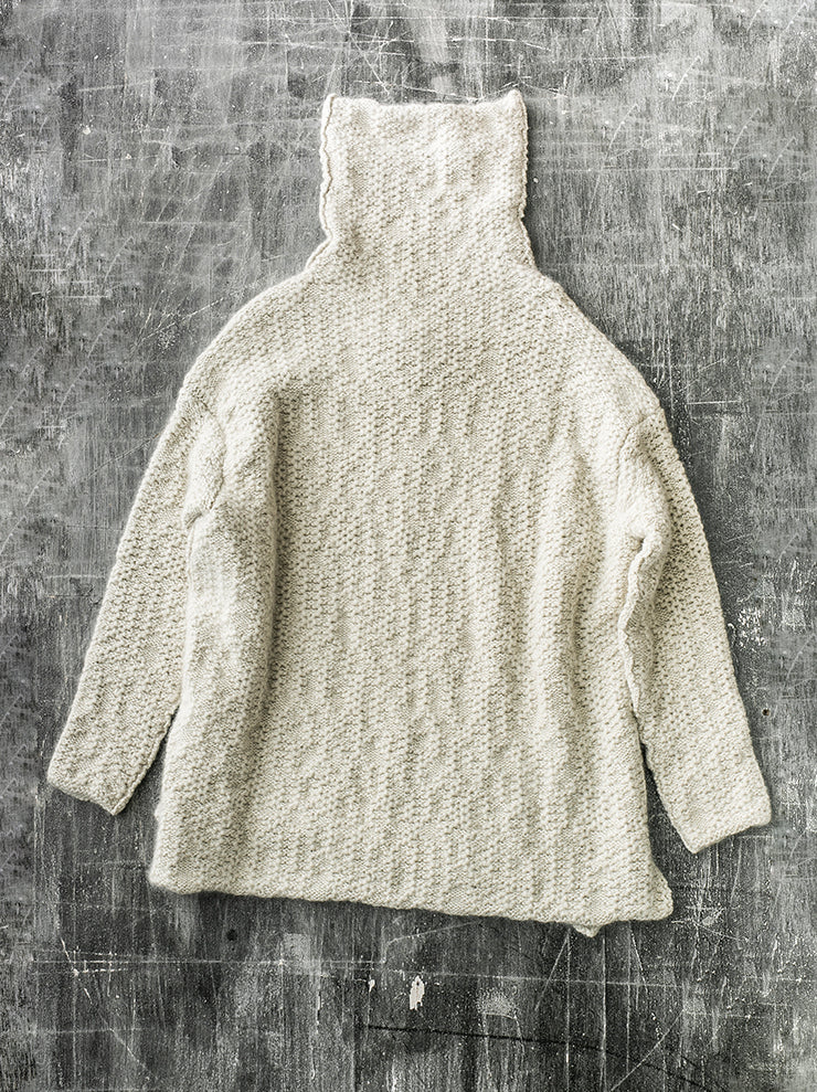 DANIEL ANDRESEN <br>Big chunky turtle knit ECRU