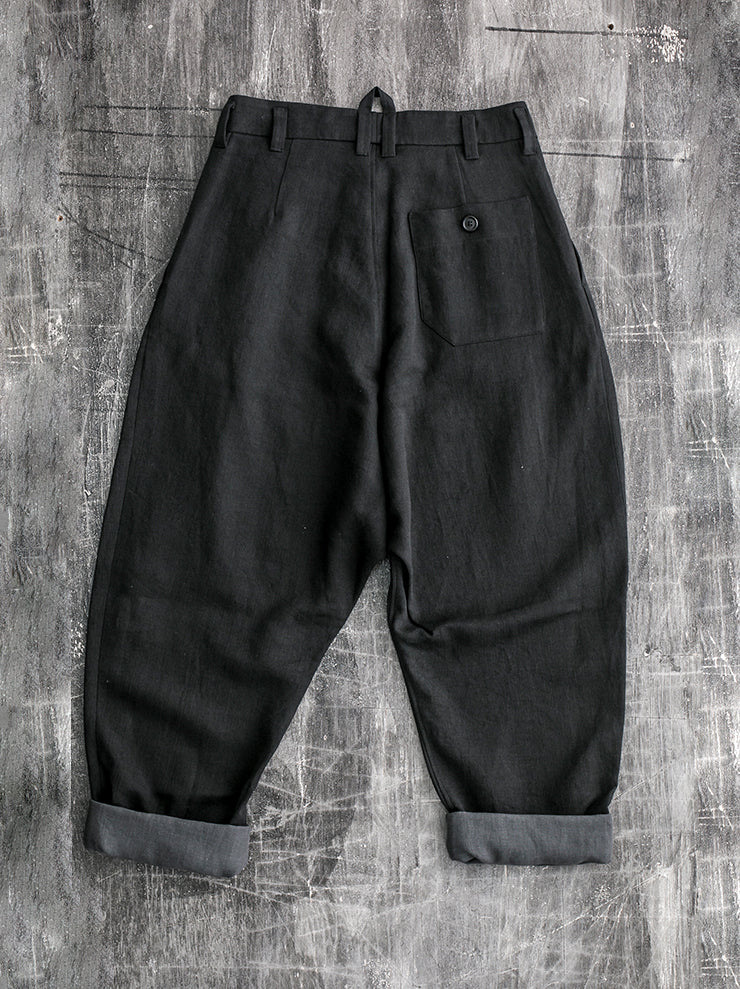 DANIEL ANDRESEN<br>IMMS ルーズフィットパンツ CHARCOAL