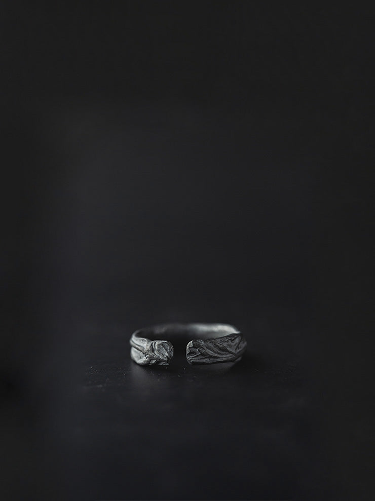 UMA WANG × DETAJ<br> HERB SILVER RING / THYME / BLACK