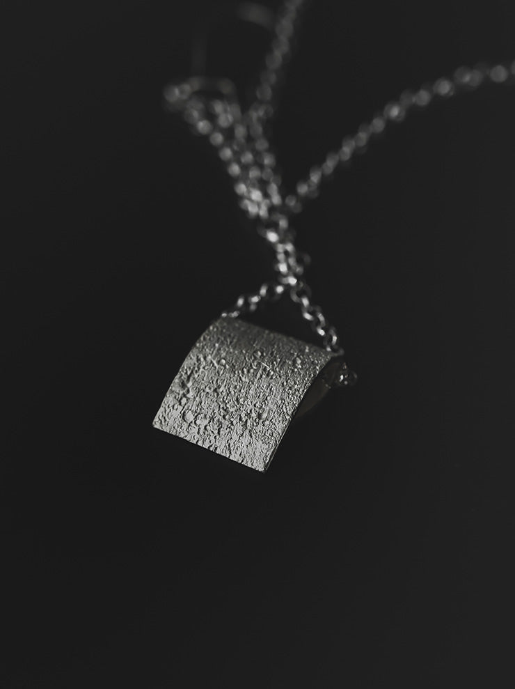 UMA WANG × DETAJ<br> CONCRETE SILVER EARRINGS / WHITE