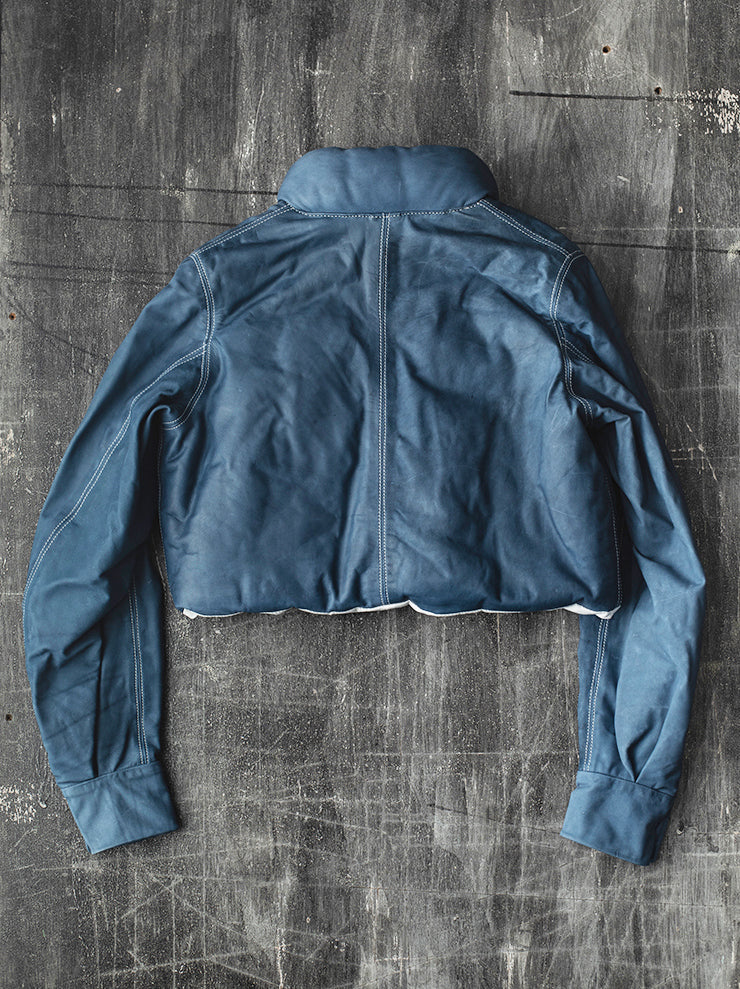 THE BACKWARD VENDOR<br> UNISEX Flying Short Jacket / INDIGO