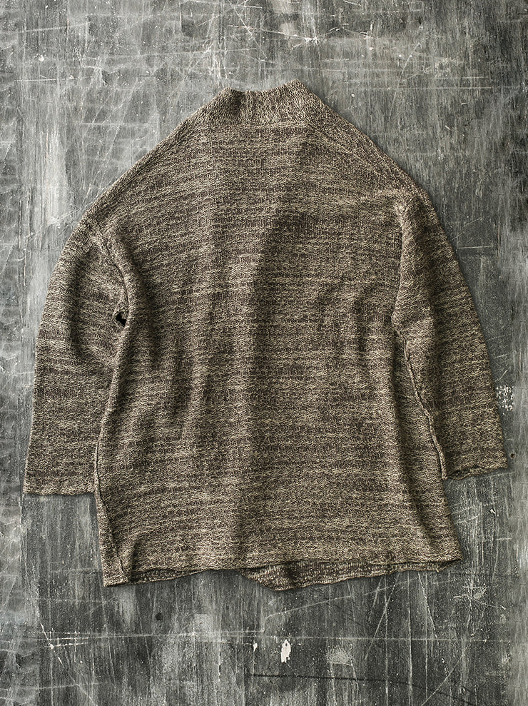 DANIEL ANDRESEN<br> APPLE linen knit cardigan NOUGAT×CORN