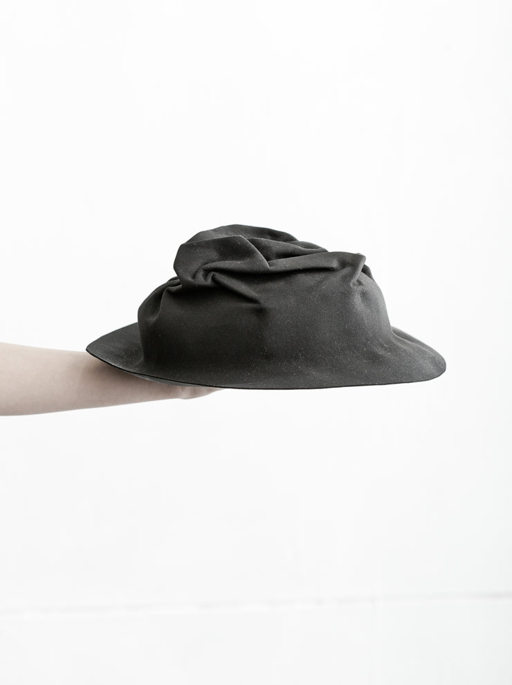 HORISAKI<br> Easy Burned Beaver Fur Felt Unisex Hat GRAY