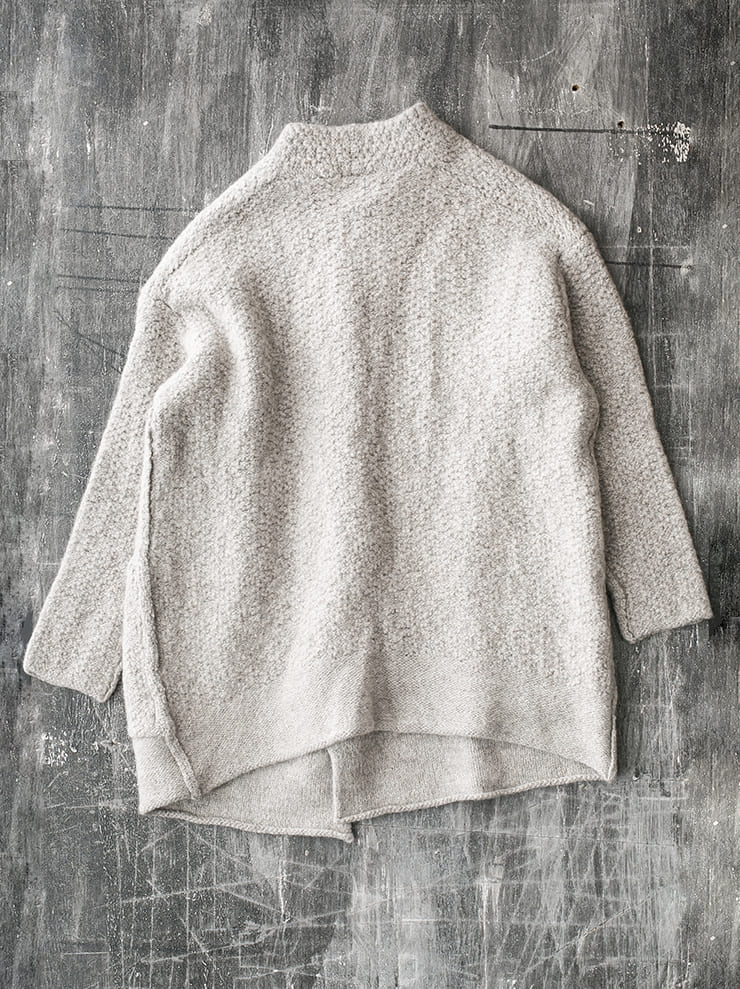 DANIEL ANDRESEN<br> ASTER long knit cardigan / MINK