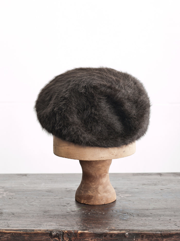 HORISAKI <br>RHBIB000PLPP Vintage Rabbit Fur Felt Hat BROWN
