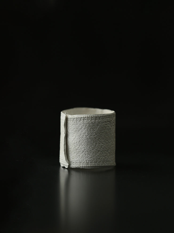 UMA WANG × DETAJ<br> VELVET SILVER RING / WHITE