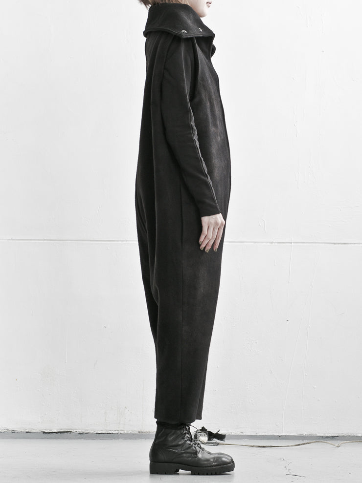 BIEK VERSTAPPEN<br> sleeveless jumpsuit / wool / GRAY