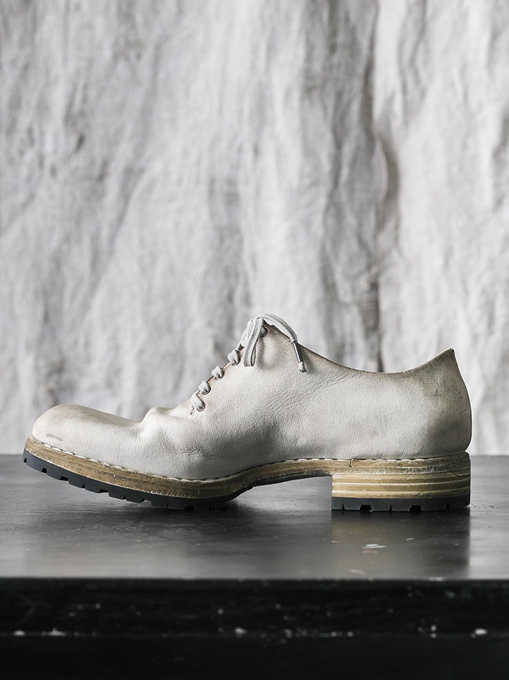 EMATYTE <br>MENS Buffalo Leather One Piece Lace Up Shoes ICE
