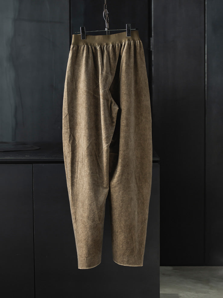 UMA WANG<br> WOMENS Pollock pants / TAN & RED