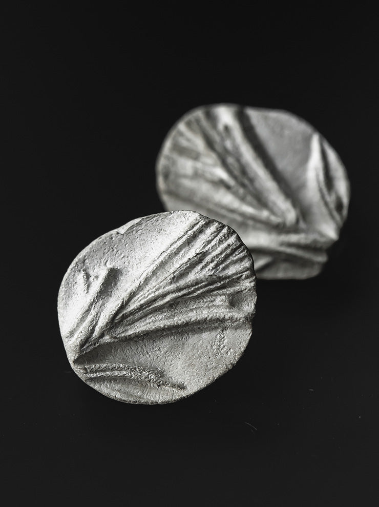 UMA WANG × DETAJ<br> HERB SILVER EARRINGS / ROSEMARY / WHITE