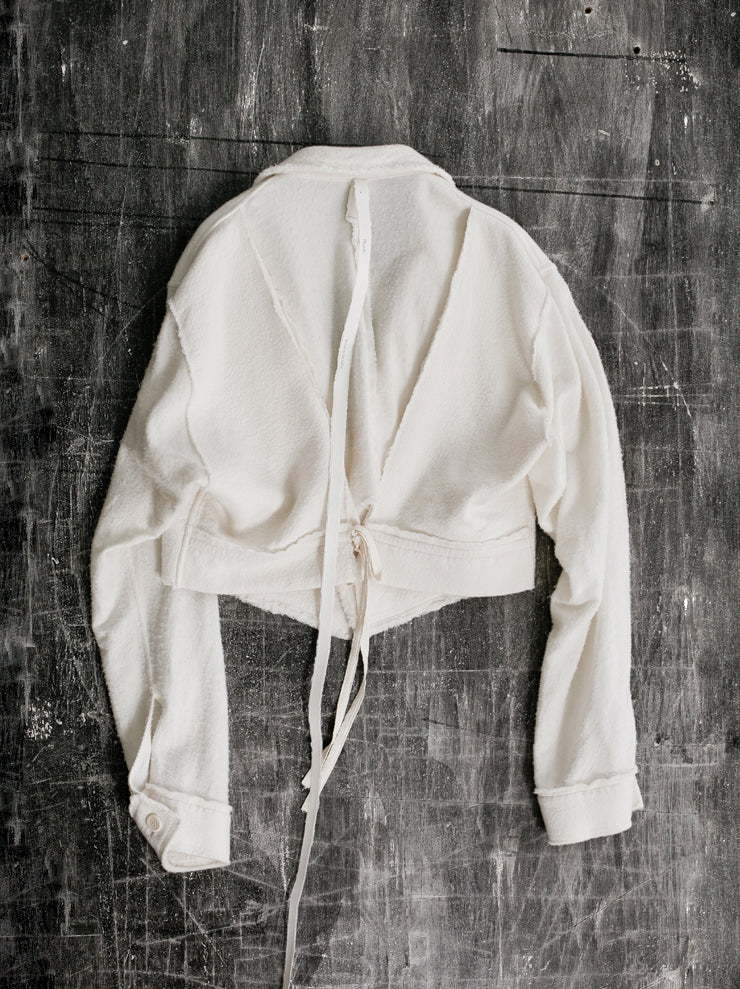 Phaédo<br> Riders short jacket WHITE