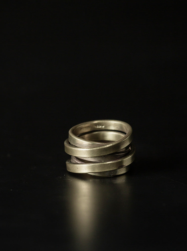 UMA WANG X DETAJ <br>COIL RING / MATTE GOLD