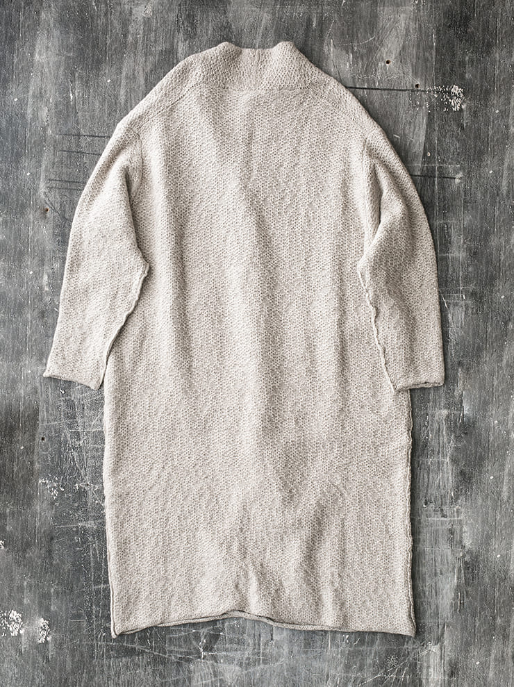 DANIEL ANDRESEN<br> IRIS long knit coat / ECRU