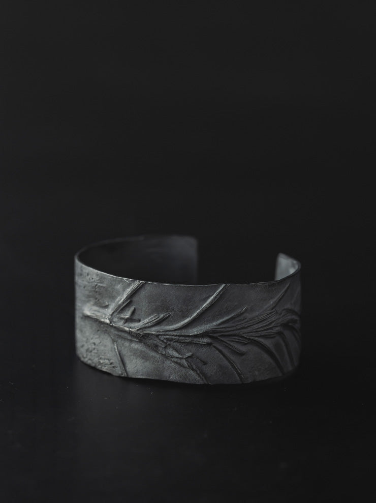 UMA WANG × DETAJ<br>HERB SILVER BRACELET / ROSEMARY / BLACK