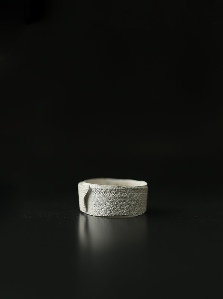 UMA WANG × DETAJ<br>VELVET SILVER RING / WHITE