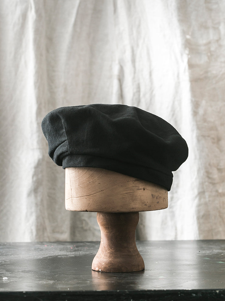 HORISAKI<br> THBASC Cotton Beret BLACK