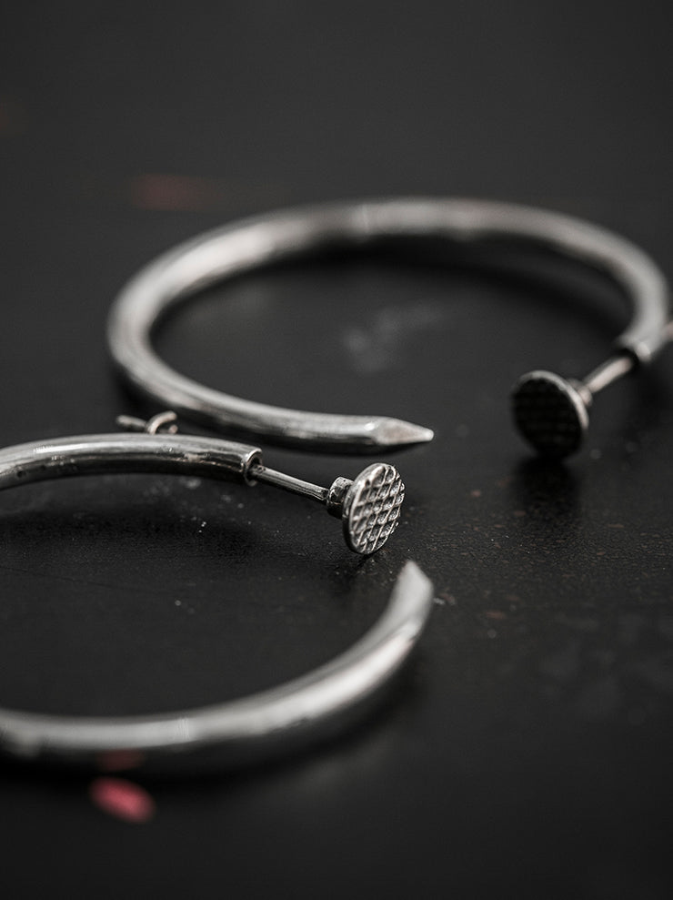 GUIDI<br> Silver circle nail piercing G-OR13 NTR