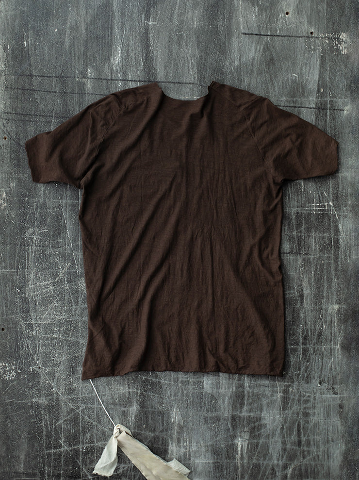 ATELIER SUPPAN<br> MENS T-shirt / LIGHT BROWN