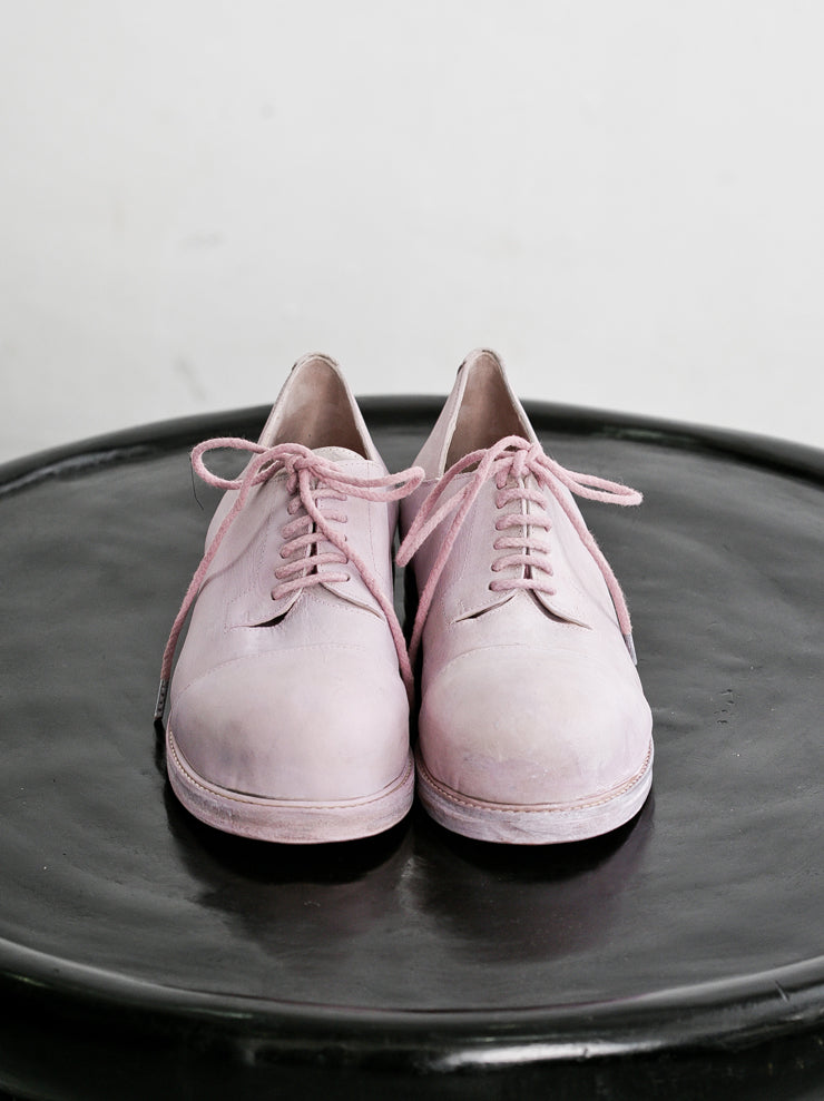 GÖRAN HORAL<br>ラウンドトゥシークレットプラットフォームダービー Pink