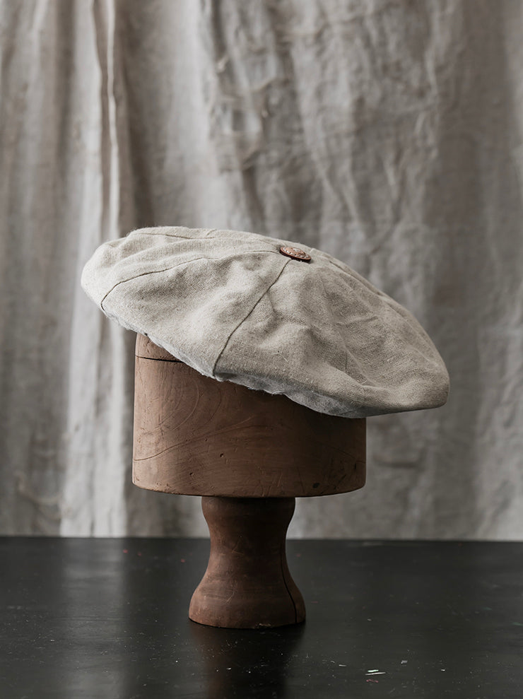 THE BACKWARD VENDOR<br> Picker hat / LINEN
